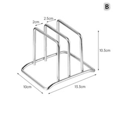 Tabla de cortar de cocina tapa de olla estante de almacenamiento acero inoxidable cubierta de sartén organizador