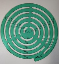 Linex 1152 Circular Drawing Template Architecture Design 