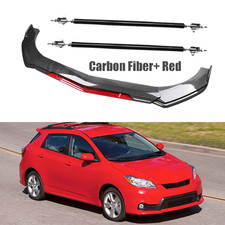 Front Bumper Lip Splitter Spoiler Strut Rods Carbonfiber For Toyota Matrix Front Bumper Lip Splitter Spoiler Strut Rods Carbonfiber For Toyota Matrix
