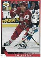1993-94 Upper Deck - Dallas Drake #50 (RC) Detroit Red Wings