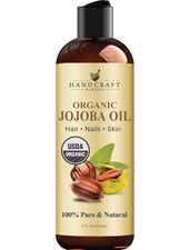 USDA Organic Jojoba Oil Cold-Pressed 8 Fl Oz 100 Pure Natural for Hai