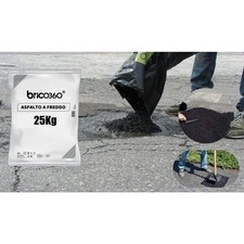 CONGLOMERATRO CATRAME BITUMINOSO ASFALTO A FREDDO RIPARAZIONE STRADA 25Kg A++