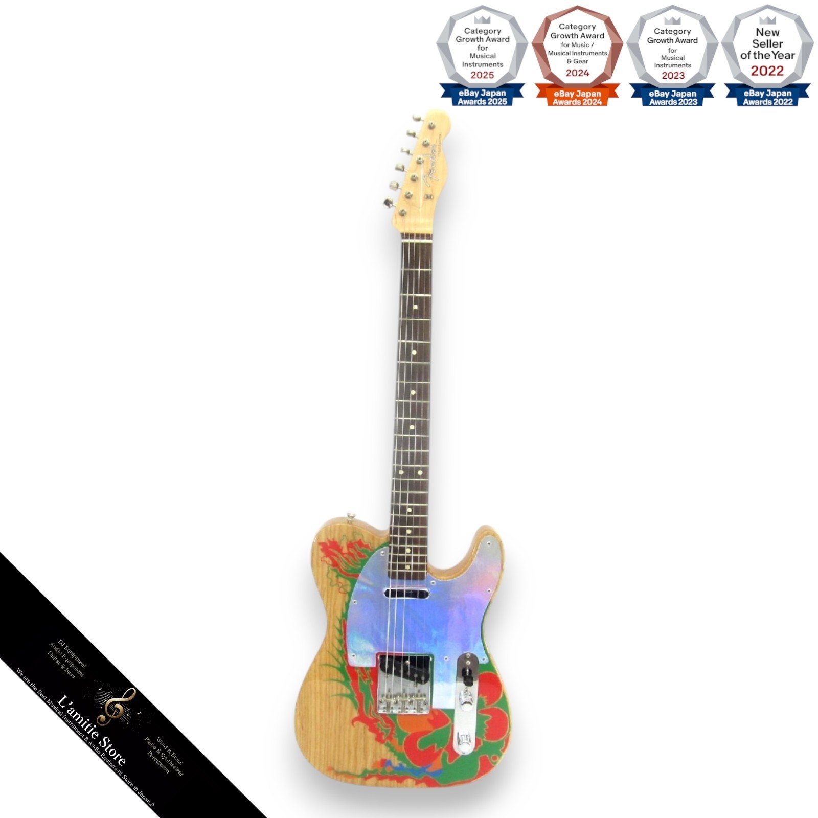 Fender Jimmy Page Telecaster Mexico Electric Guitar Natural Signature Model