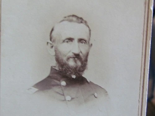 Civil War Major cdv photograph with Civil War period tax stamp