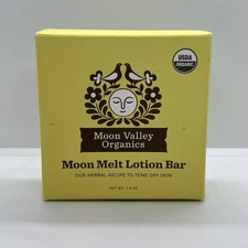 NEW Moon Valley Organics LEMON VANILLA MOON MELT HERBAL LOTION BAR