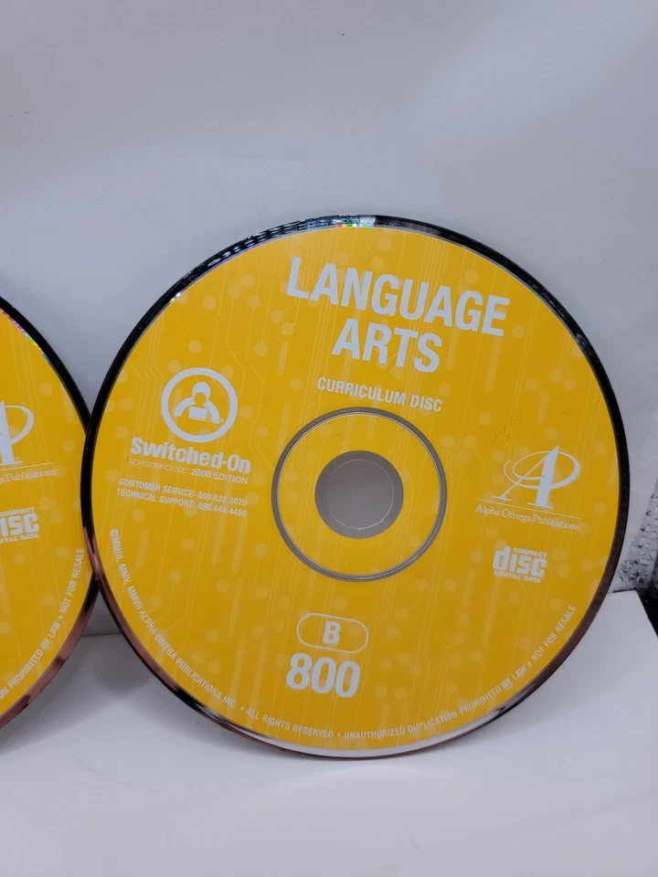 Switched on Schoolhouse Language Arts 8th Grade Curriculum Disc SOS Homeschool - Image 4 of 4