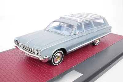 Chrysler Town & Country wagon 1966 crystal blue 1-100- 1/43 Matrix MX20303-171 - Photo 1/4