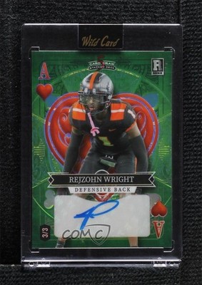 2023 Wild 5 Card Draw Stacked Deck 3/3 Rejzohn Wright #SD-RWA Rookie Auto RC 0w8