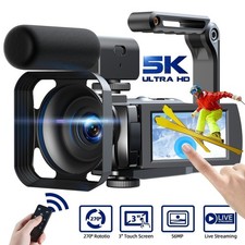 5K UHD Video Camera Camcorder, 56MP Vlogging Camera YouTube WiFi Night Vision US