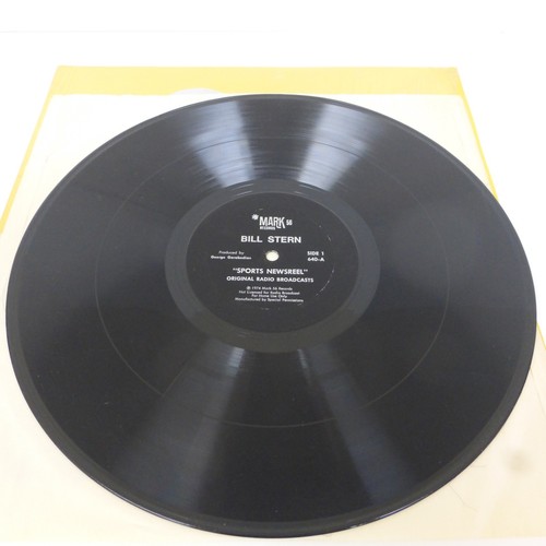 Bill Stern Sports Newsreel Original Radio Broadcasts Vinyl LP - Picture 2 of 11