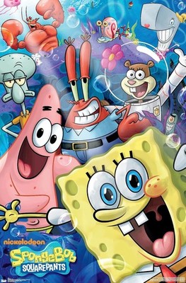 Poster - Spongebob Squarepants Joy Cast Characters 22x34'' New Wall Art