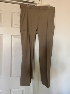 Solaris Men's Pants Tan Golf Athletic 36x30 comfort work