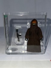 Star Wars Vintage KENNER 1977 Loose JAWA  Light Brown Stitch  Graded AFA 80