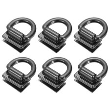 6Pcs Metal Bag Connector with D Ring 18mm Purse Hanger Buckle Metallic Black