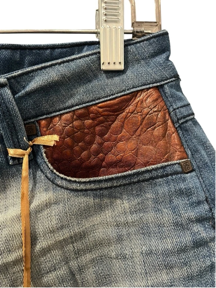 Pantalones Cortos de Jean Franky B. Nuevos sin Etiquetas Denim Tiro Bajo Azul Talla 27 Corte Verano Informales Foto 4 de 4