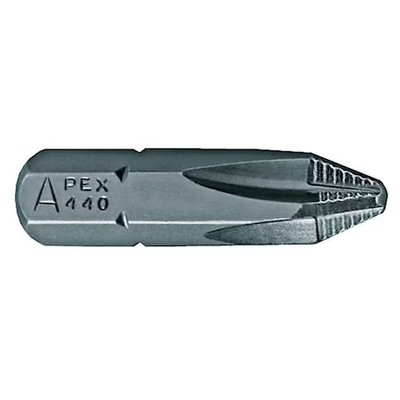 Apex Tool Group 440-3-Acr3x-5Pk Torsion Bit, Sae, 1/4'', Hex, No 3, 1'', Pk5