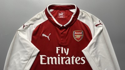 ARSENAL PUMA 2017/2018 FOOTBALL SOCCER HOME JERSEY #11 OZIL SIZE