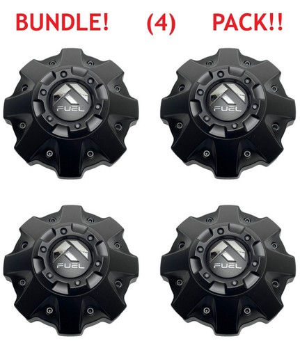 BUNDLE! (4) Fuel Off-Road Wheel Center Cap Matte Black 8 Lug 1002-53-B M-447 Rim