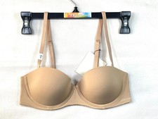 NWT Calvin Klein Women's 34B Perfectly Fit Strapless Push Up Bra QF5677 Bare