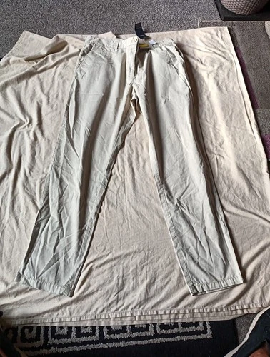 MARKS AND SPENCER SIZE 16 LONG DARK STONE CHINOS