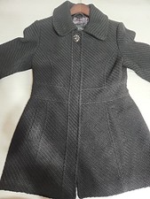 Jessica Simpson Coat Womens Large Black Wool ...