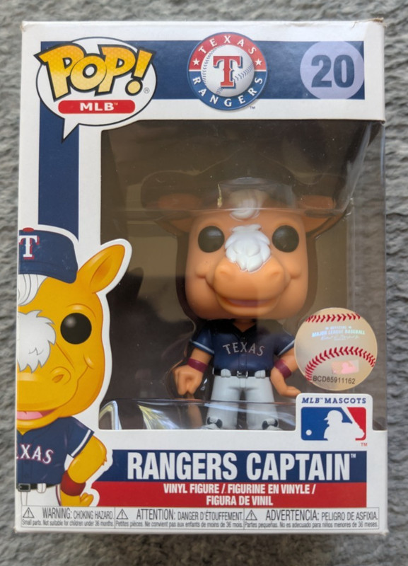Funko Pop! Vinyl MLB Texas Rangers Captain MLB Mascots Figure #20
