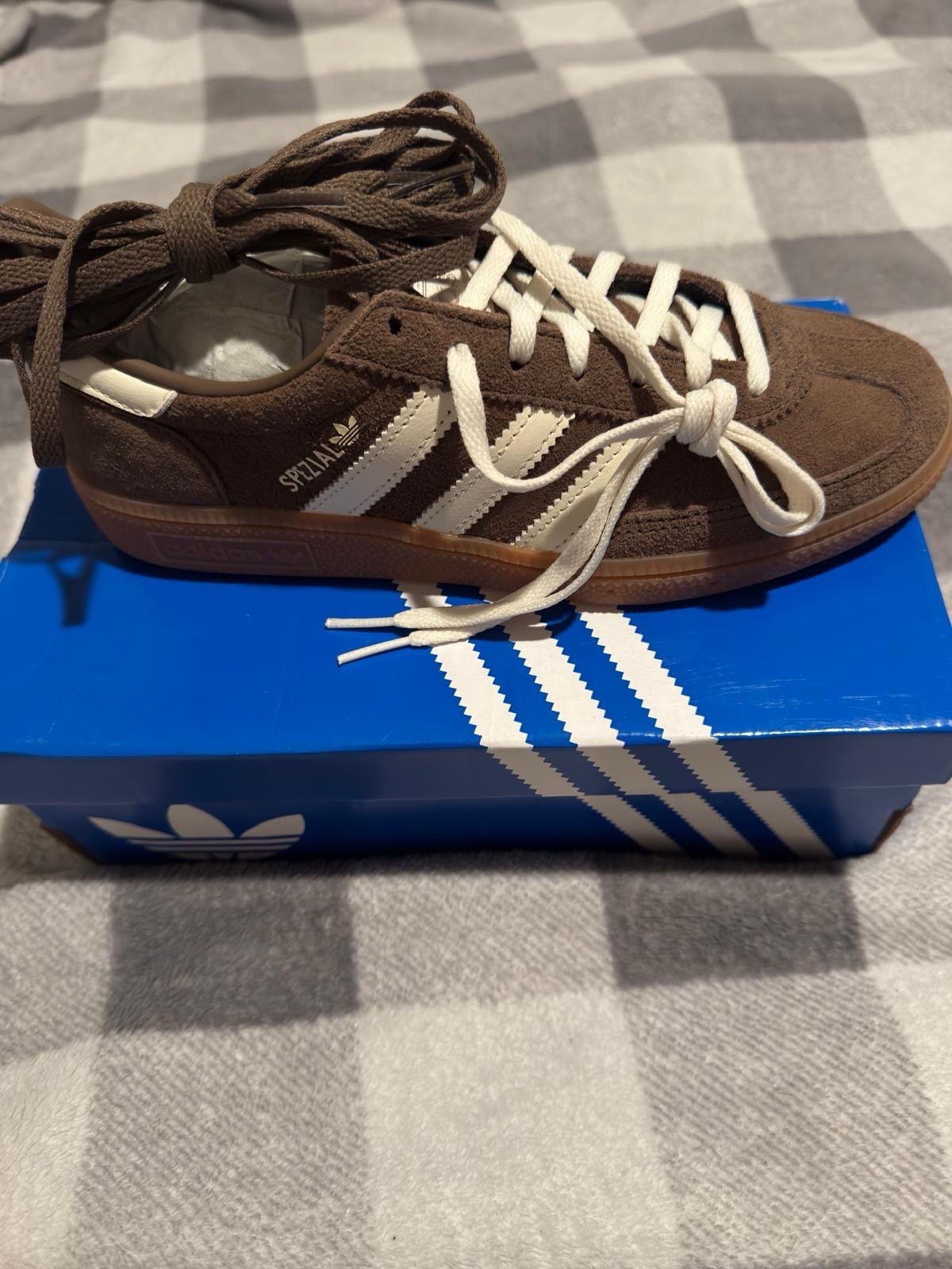 adidas Handball Spezial W Earth Strata Gum Brown Suede Women's Sneakers IF6490