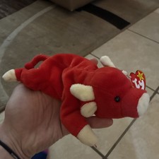 TY Beanie Baby - SNORT the Bull 9 inch - MWMTs Stuffed Animal Toy