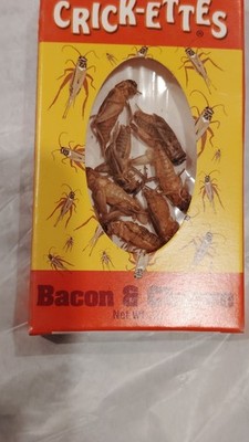 Crick-ettes Bacon & Cheese Edible Cricket Snack Box, 1 Serving (1g)
