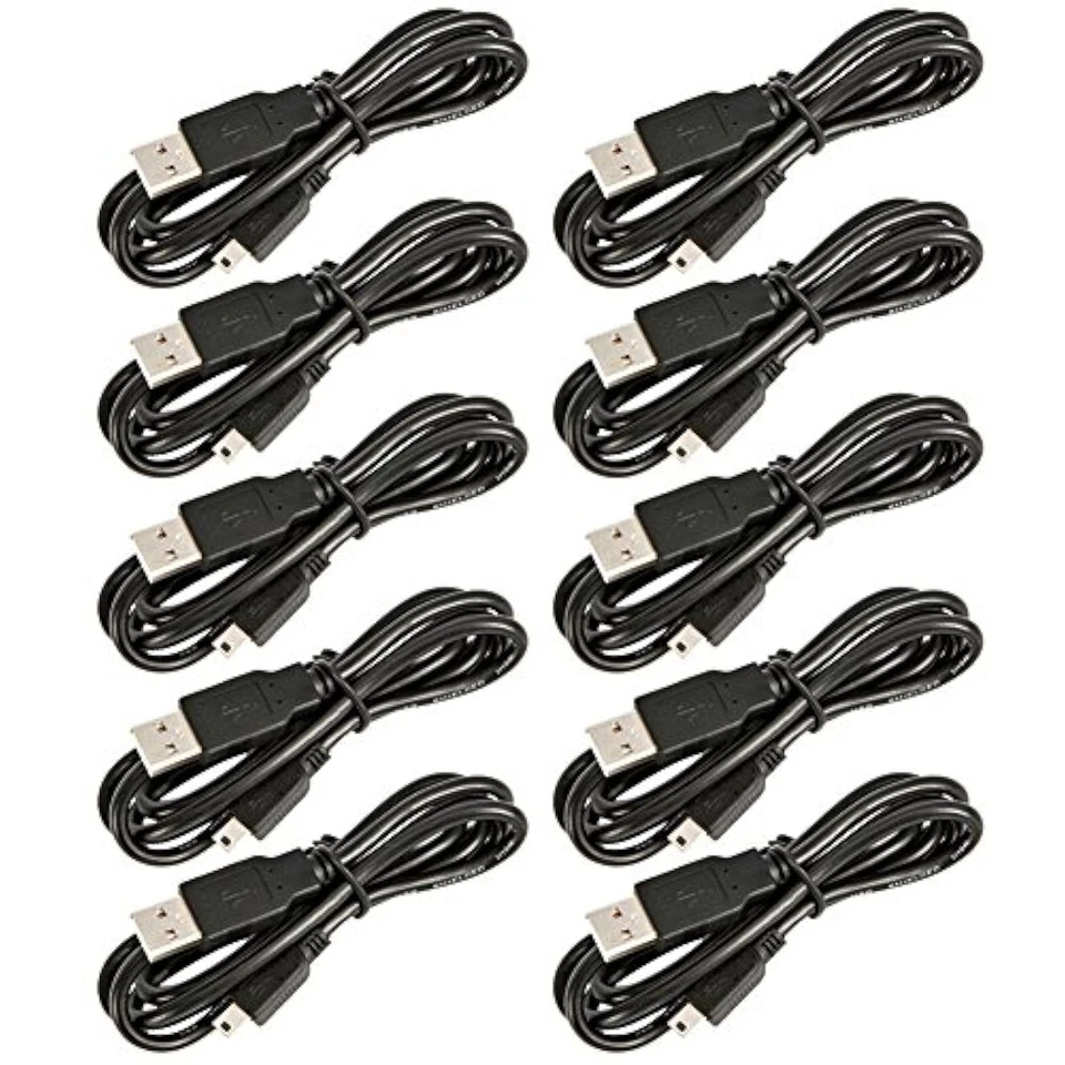 Lot Of 10 PCS USB Play Charger Charging Cable Cord For Sony PS3 Controller - Image 2 of 3