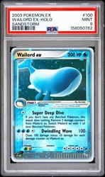 Wailord ex 100/100 EX Sandstorm Holo