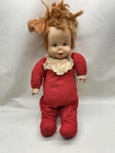 Mattel Baby Secret Pull String Talking Doll Red Outfit Blue Eyes Red Hair