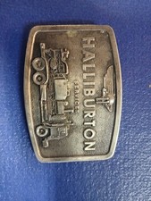 Vintage Estate Halliburton 1976 Pump Truck Jimm Watson Belt Buckle
