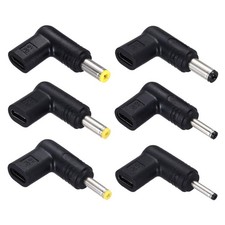 6 Pcs USB 3.1 Type-C Female to DC Male Adapter, 9V Type C to DC Elbow Adapter