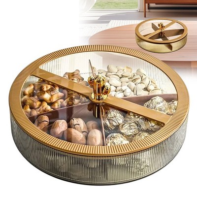 Snack Box Snackbox Mit 4 Fächern Snackschale Mit Deckel Und Griff Transparent DE
