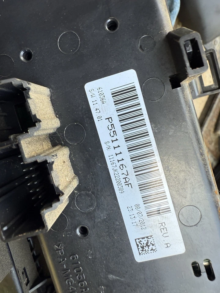 2011 2012 2013 JEEP WRANGLER HEATER A/C CLIMATE TEMPERATURE CONTROL P55111167 - Image 3 of 3