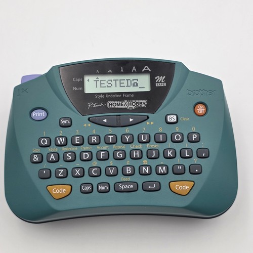 Brother P-touch Home & Hobby Label Maker PT-M95 Tested Works Green