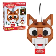 Rudolph The Red-Nosed Reindeer Rudolph Ornament 85-Piece Brickcraft Building Set