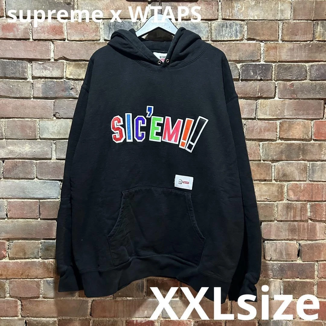 Sweat à capuche homme Supreme XL Wtaps Collaboration 21Aw Em emblématique streetwear rare