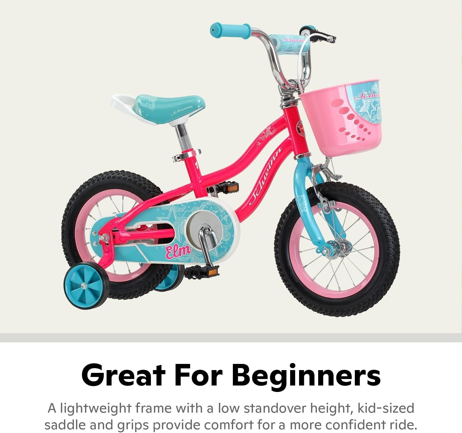 Elm and Koen Bike or Balance Bike, 12-20 Inch Bike for Kids Ages 2-13, Black,...