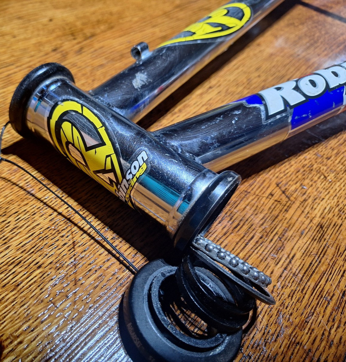 Vintage Chrome Robinson GT BMX Bike Frame 19.5 Top Tube (Dyno, Powerlite)