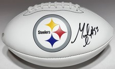 Pittsburgh Steelers Maurkice Pouncey Signed Autographed White Panel Football PSA