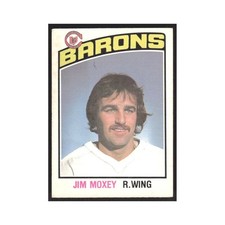 1976 O-Pee-Chee Jim Moxey RC Cleveland Barons #349