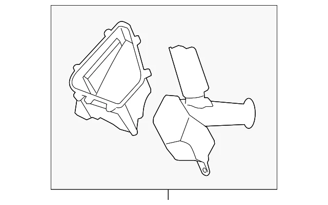Carcasa inferior purificador de aire genuino GM 25847283 Foto 3 de 4