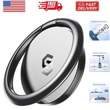 Cell Phone Ring Holder Stand, 360 Degree Rotation Finger Ring Kickstand Polis...