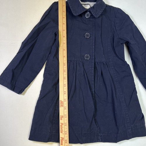 Gymboree Girls Navy Blue Spring Fall Lined Button Up Jacket Size XS 4 ...