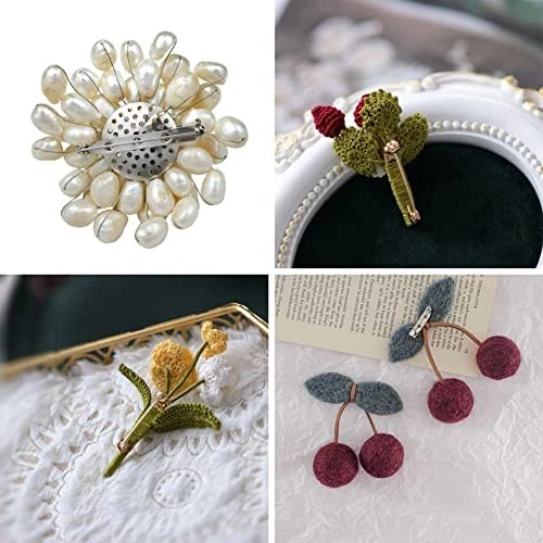 50-Piece Three Holes Iron Brooch Bar Pins Findings Safety Catch Back Pins - Image 2 of 4