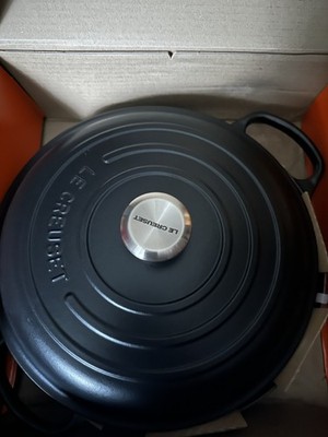 LE CREUSET Signature Gusseisen Gourmet-Profitopf, Ø 30 cm, NOIR Schwarz matt NEU