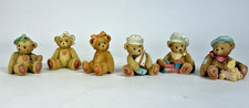 Cherished Teddies Sister Brother Bear Figurine Lot Enesco