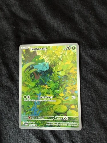 Pokémon TCG Bulbasaur Scarlet & Violet 151 Art Rare Card 166/165 English NM